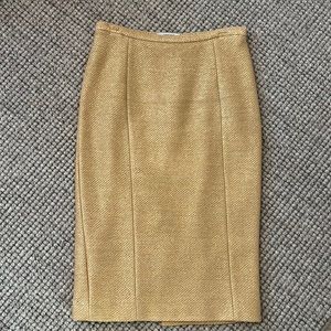 Moschino pencil skirt-gold